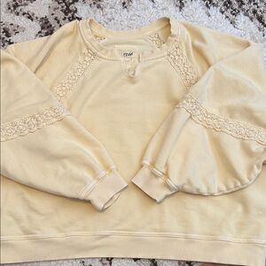Aerie Lace Detail Sweatshirt